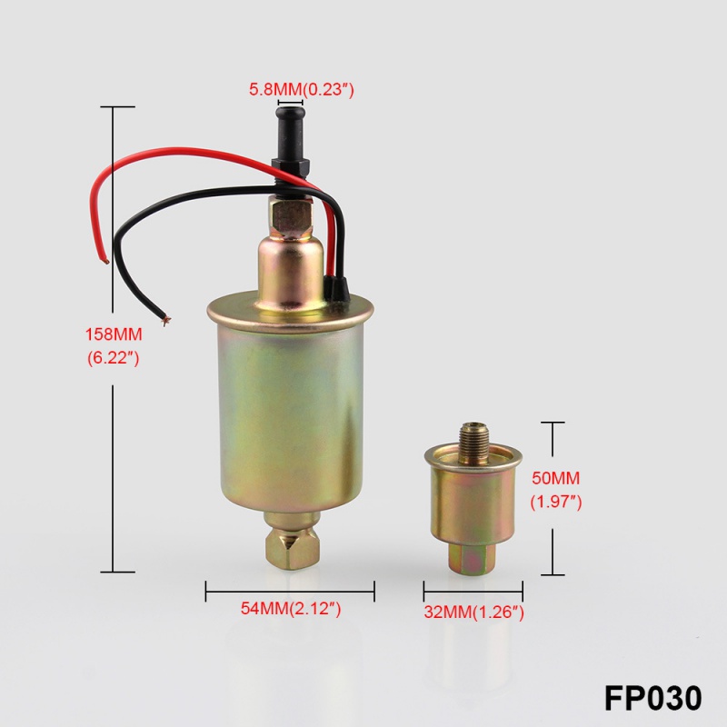 热销汽车改装通用电子燃油泵12V输油泵E8012S油泵总成5-9psi - 图0