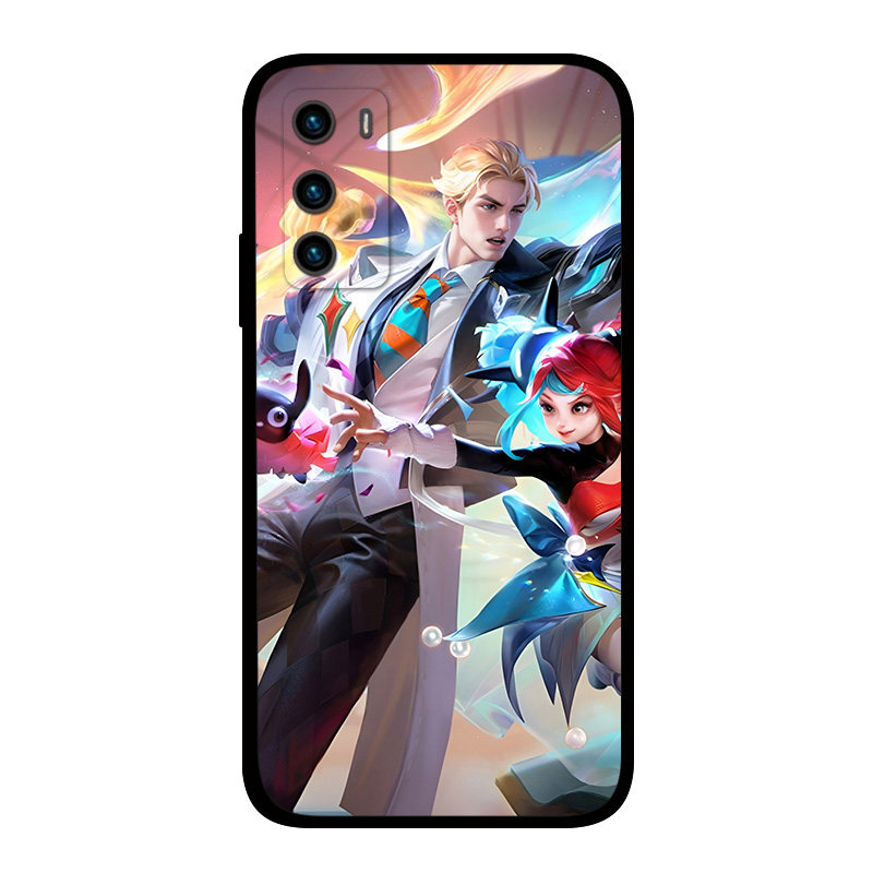 适用华为mate50Pro40e亚瑟追逃游戏手机壳王者荣耀皮肤p60p50p40p30照片定制心灵战警nova10p9畅享20se麦芒11