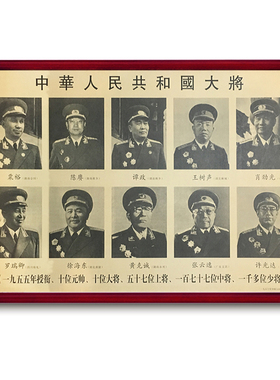 有框十大将画像挂画宣传画