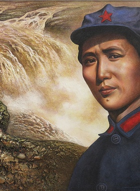 毛主席诗词加厚无框横版伟人画像
