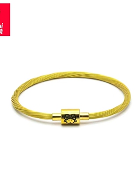 12生肖金色软钢丝手绳穿黄金饰品