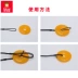 Dễ thương treo vòng cổ dây ngọc bích hòa bình khóa mặt dây dây buộc màu đen sáp da dây thừng nam và nữ dây đỏ - Nhẫn nhẫn cặp pnj Nhẫn