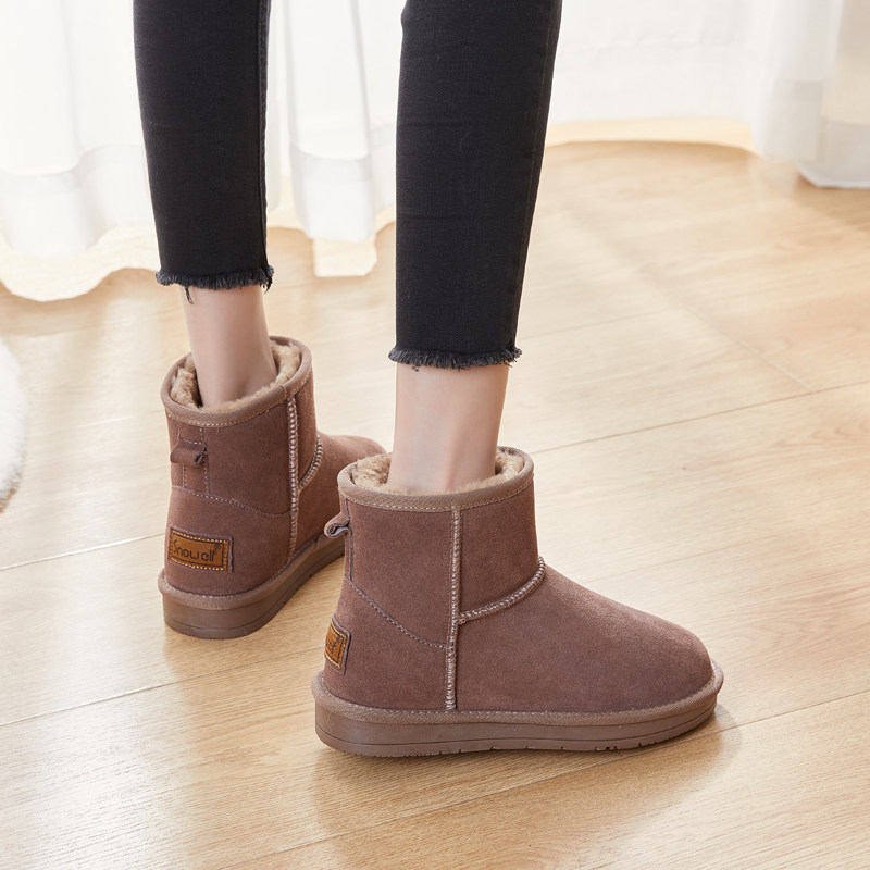 内增高雪地靴女士2025冬季新款厚底加绒加厚保暖棉鞋短筒面包鞋,淘宝优惠券,粉丝福利购,淘宝优惠卷