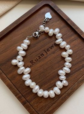 法式浪漫天然珍珠手作串珠手链小众设计款温柔感手串项链套装