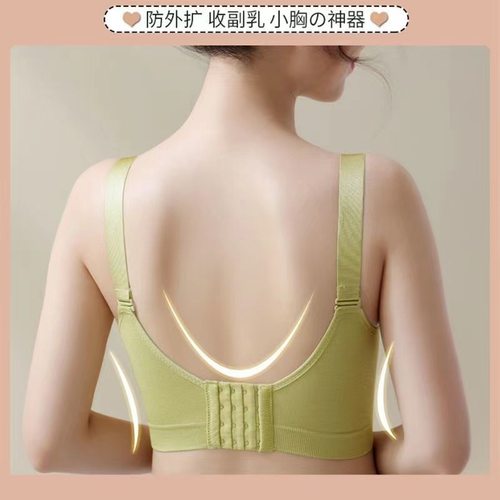 秋冬内衣女小胸聚拢显大收副乳防下垂上托调整型无钢圈文胸罩轻薄 - 图1