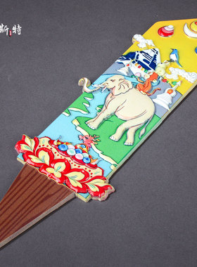 木切玛盒插牌令牌摆件