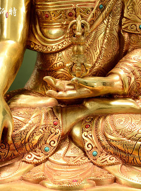 精工不动佛铜像摆件铜