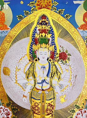 欧斯特镀金画心唐卡装饰画