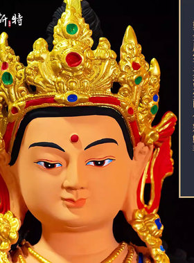 彩绘释迦牟尼铜像摆件