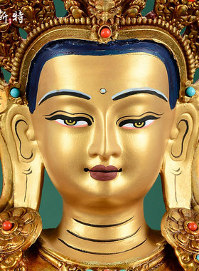 桌面装饰铜像摆件全鎏金工艺品