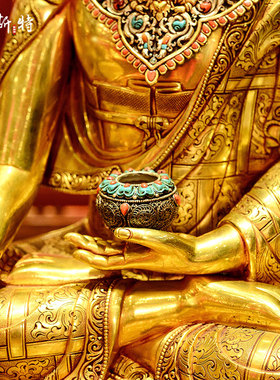 手工制作释迦摩尼铜像