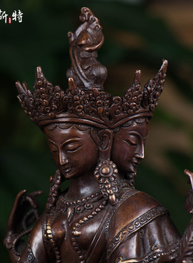 欧斯特铜像摆件尼泊尔手工艺品