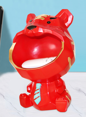 新年吉祥老虎摆件进门口钥匙收纳