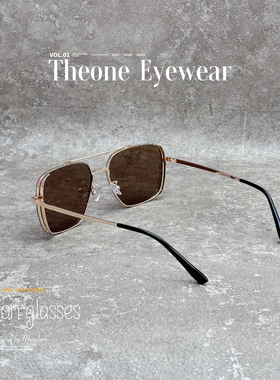 时尚复古金属双梁偏光墨镜