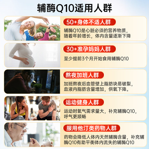 官方旗舰店GNC健安喜辅酶Q10软胶囊120粒100mgCOQ10心脏保健品ql0 - 图1
