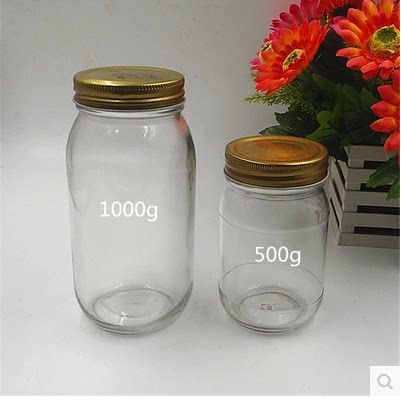 酱菜玻璃瓶 蜂蜜包装密封罐果酱菜瓶子透明酱菜瓶 燕窝罐头瓶带盖 - 图2