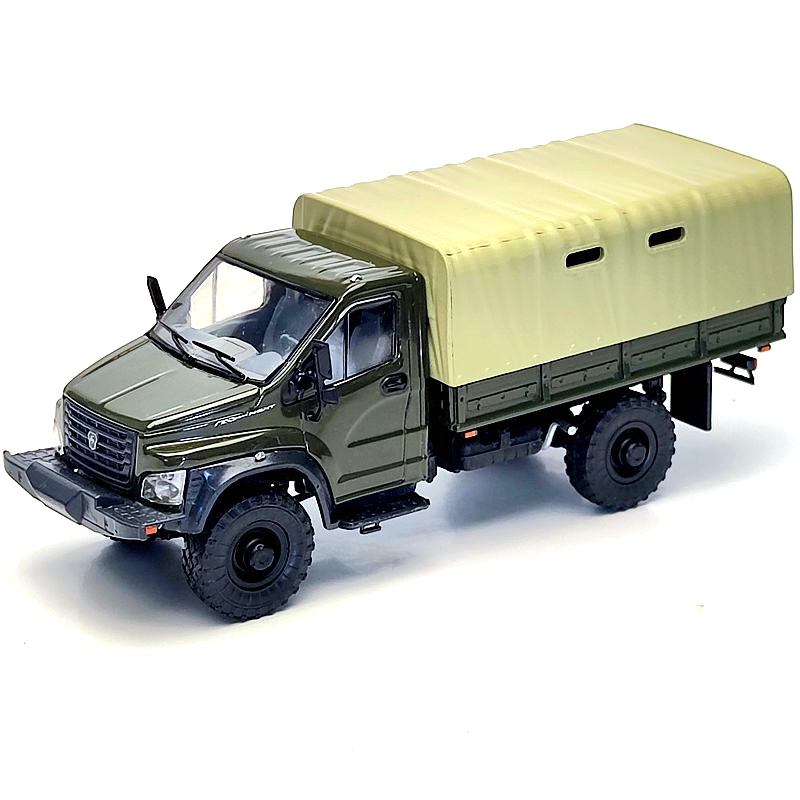 GAZ1:43卡车模型苏联俄罗斯嘎斯卡车运输车仿真合金汽车模型玩具-图3