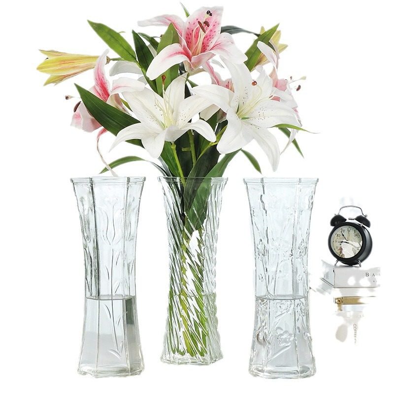 大号富贵竹玻璃花瓶家用客厅水养插花水培百合透明特大号摆件花瓶,淘宝优惠券,粉丝福利购,淘宝优惠卷