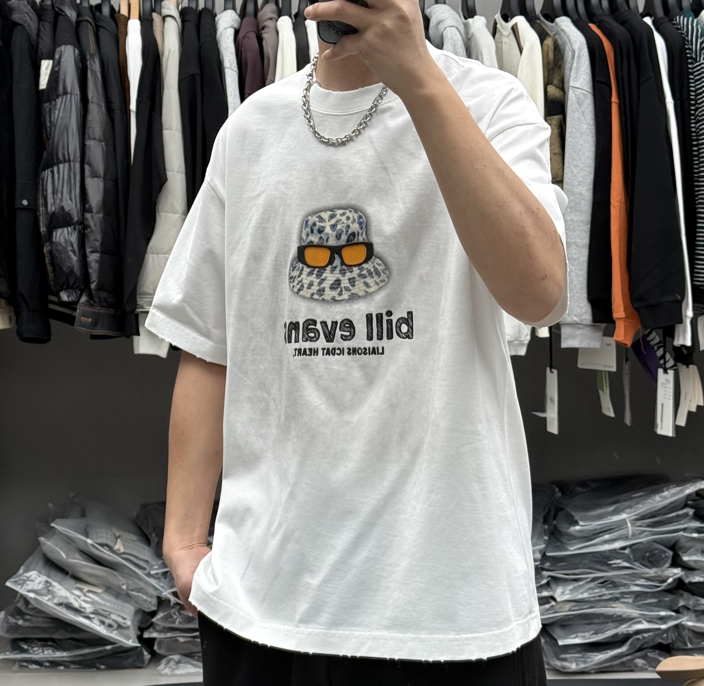 三朋夏季男设计感眼镜帽子印花圆领短袖T恤美式宽松痞帅纯棉半袖t,淘宝优惠券,粉丝福利购,淘宝优惠卷