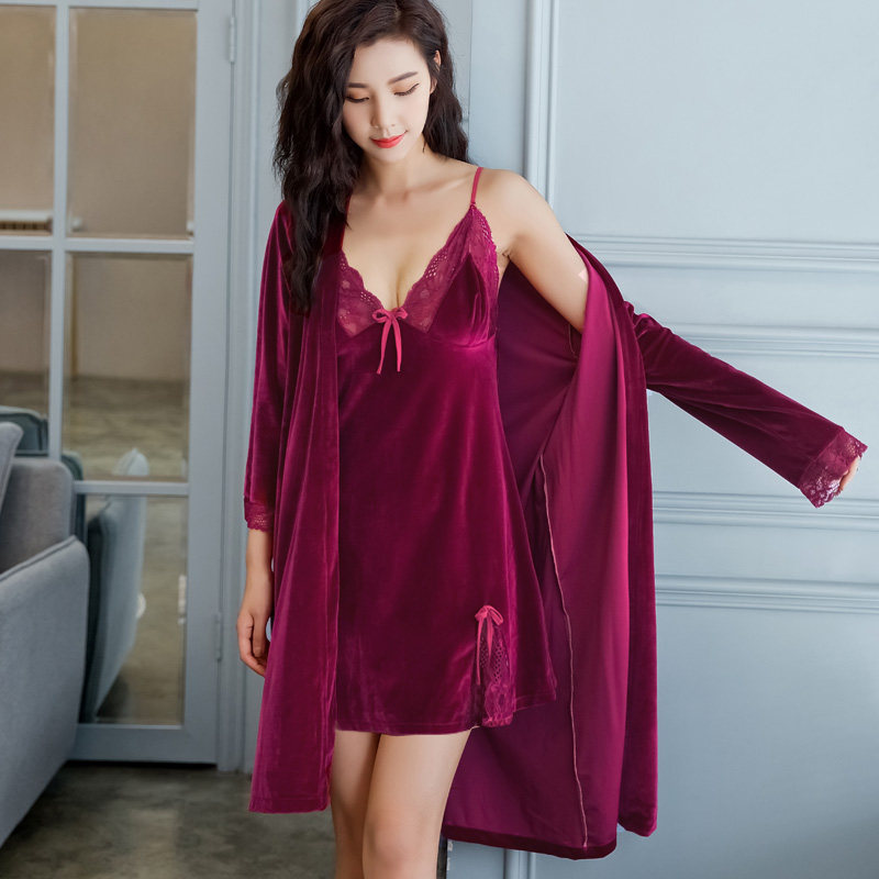 秋冬女性感睡衣 歌尼诗睡裙