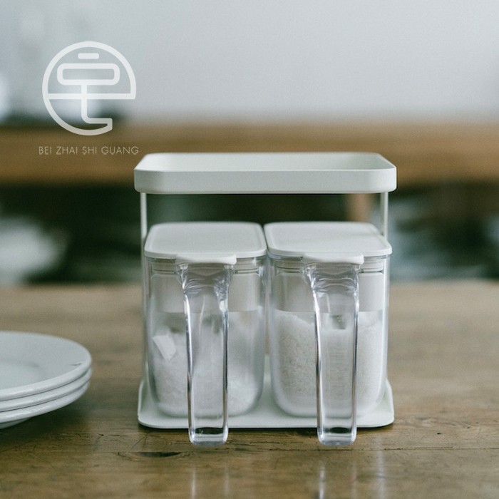 日本marna调料架厨房台面调味瓶储物罐置物架家用佐料盒收纳架子 - 图1