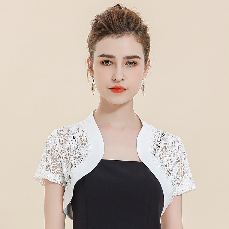 蕾丝小披肩外搭夏季百搭短款的坎肩 olnvcx短外套
