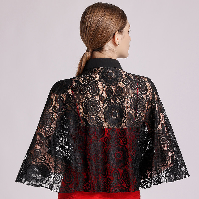 蕾丝斗蓬春夏外搭防晒披风小披肩 olnvcx短外套