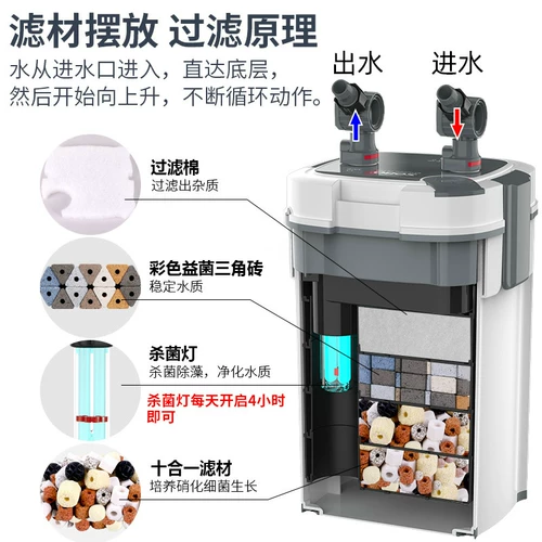 Фильтр Songbao Filter Filter Filter Fish Cylind