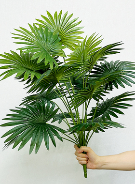 仿真植物假树叶绿色大龟背室内花槽塑料绿植背景墙景观造景装饰