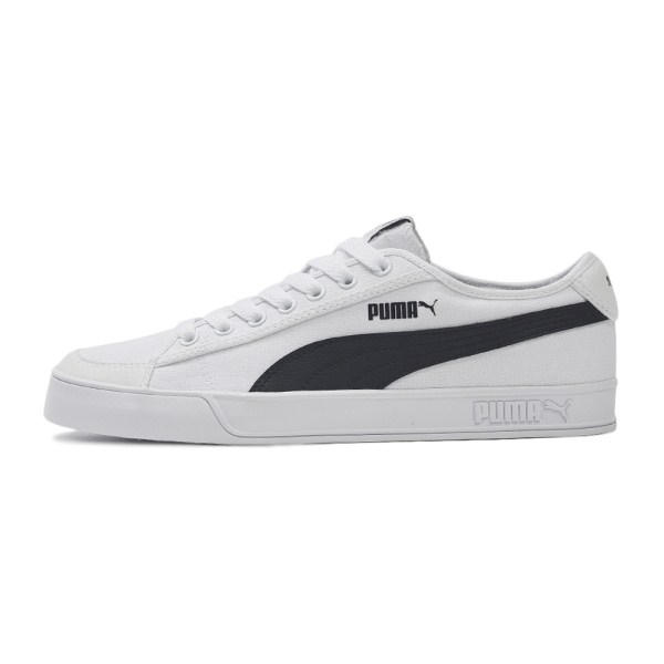 彪马 PUMA smach vulc 情侣款白蓝帆布运动休闲小白鞋 359914-01 - 图3