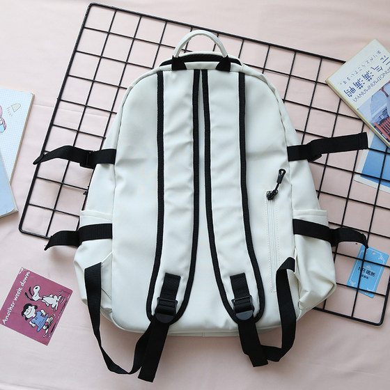 Large capacity casual college backpack school bag for men and women