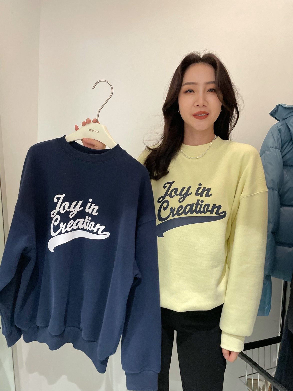 widelia2025冬季新款韩版印花字母圆领宽松慵懒加绒长袖卫衣上衣,淘宝优惠券,粉丝福利购,淘宝优惠卷