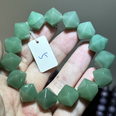 天然绿色手串东陵玉手链 一物一图