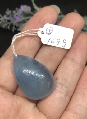 海蓝宝水滴吊坠一物一图