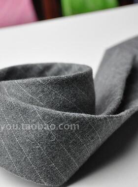 商务风灰色斜纹婚礼领带