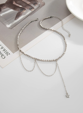 欧美跨境时尚新款锁骨链