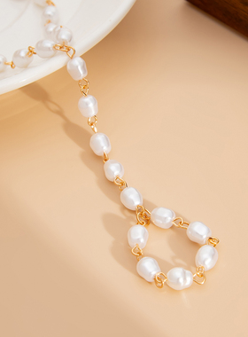潮流异形珍珠手链夸张不规则