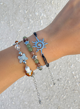 串珠多巴胺少女情侣手链