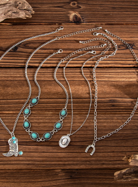 嘻哈时尚ins复古链条锁骨链