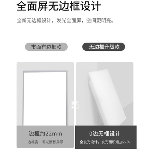 透明灯罩集成吊顶铝扣板外罩看热水器外壳配件厨卫采光透光天花板 - 图1