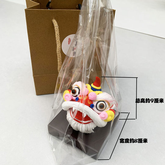 Prinzenteig-Skulptur, immaterielles Kulturerbe, Geschenk, Souvenir, chinesischer Löwentanz