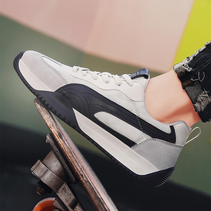 男鞋秋季2025新款网面透气休闲百搭运动板鞋学生软底防滑轻便潮鞋 - 图3