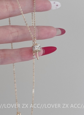 流行中国风小众高级感锆石拨浪鼓