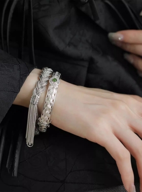 复古仿和田玉手镯女时尚轻奢小众