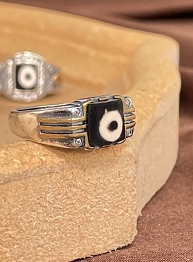 藏传天珠西藏天珠戒断珠改制镶嵌