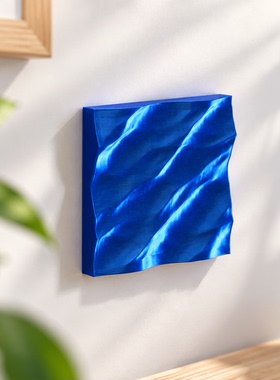 蓝色波浪治愈系磁力冰箱贴