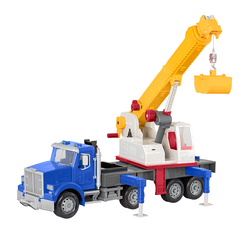 北美Driven巨型起重卡车儿童工程车模型超大号起重机吊车玩具仿真 - 图0