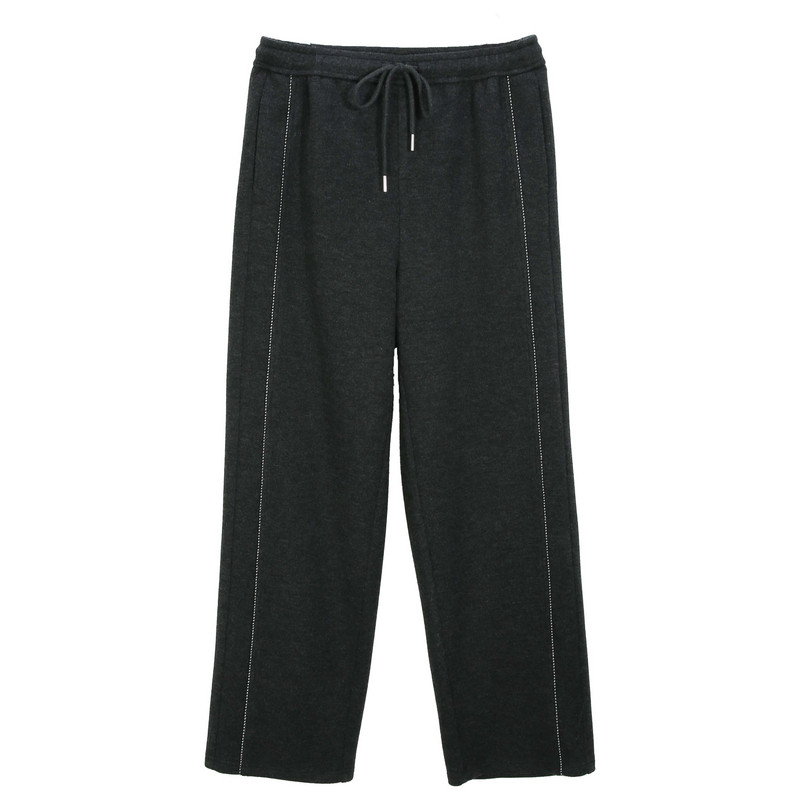 【慵懒舒适裤子】纤莉秀大码女装织带设计休闲裤胖mm2025冬装新款,淘宝优惠券,粉丝福利购,淘宝优惠卷