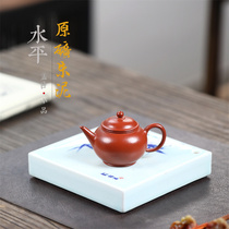 Horizontal Raw Mine Creamy Zhu Clay Menchen Small Polenta Light Vegetarian Ixing Purple Sand Pot Kutian Tea Pot Kung Fu Tea Furniture for Home