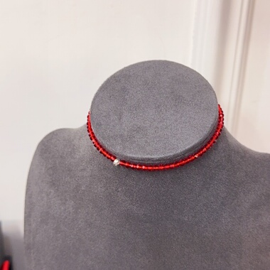 转运采桃花【路路通】粉/绿/红水晶新款手链3mm串珠手链